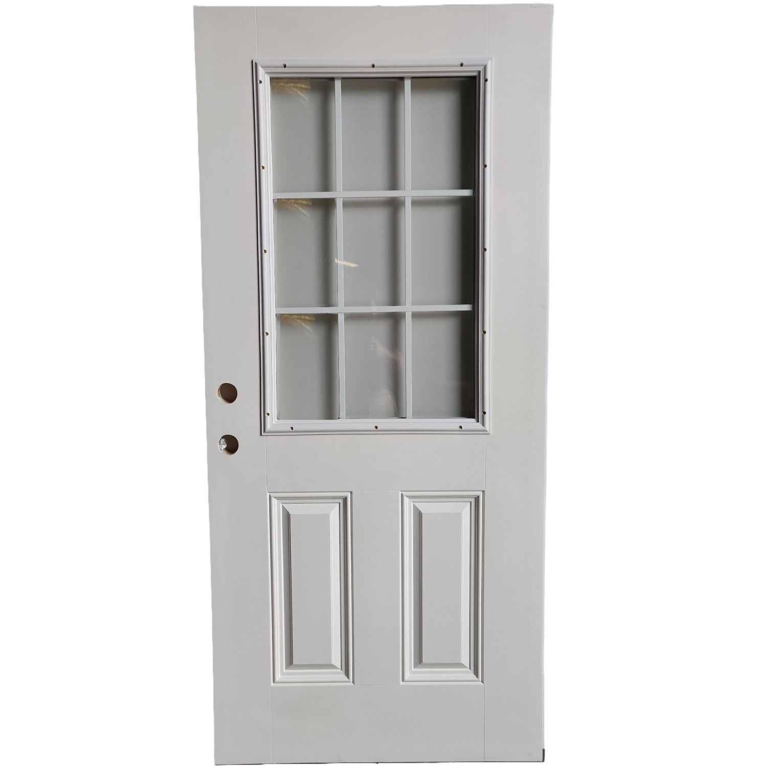 Fiberglass Door 1/2 French 9 Lite 32in x 80in