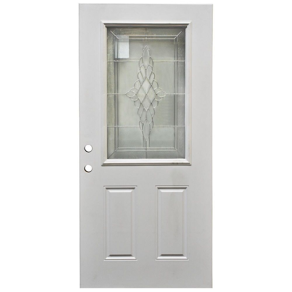 Steel Door Nickel Half Lite 36in x 80in
