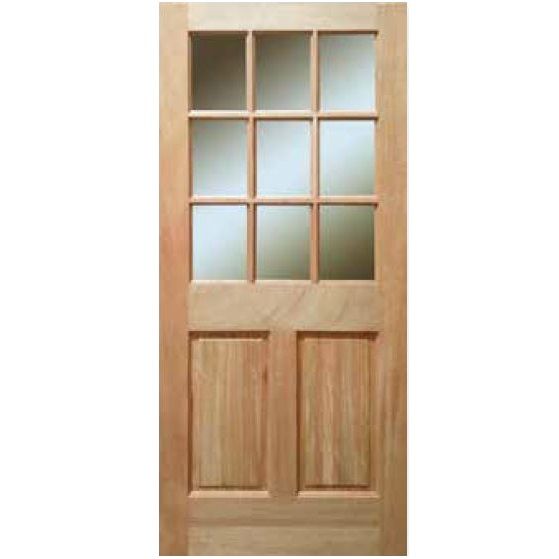 Cedrorana Door 9 Lite Half French 36in x 80in