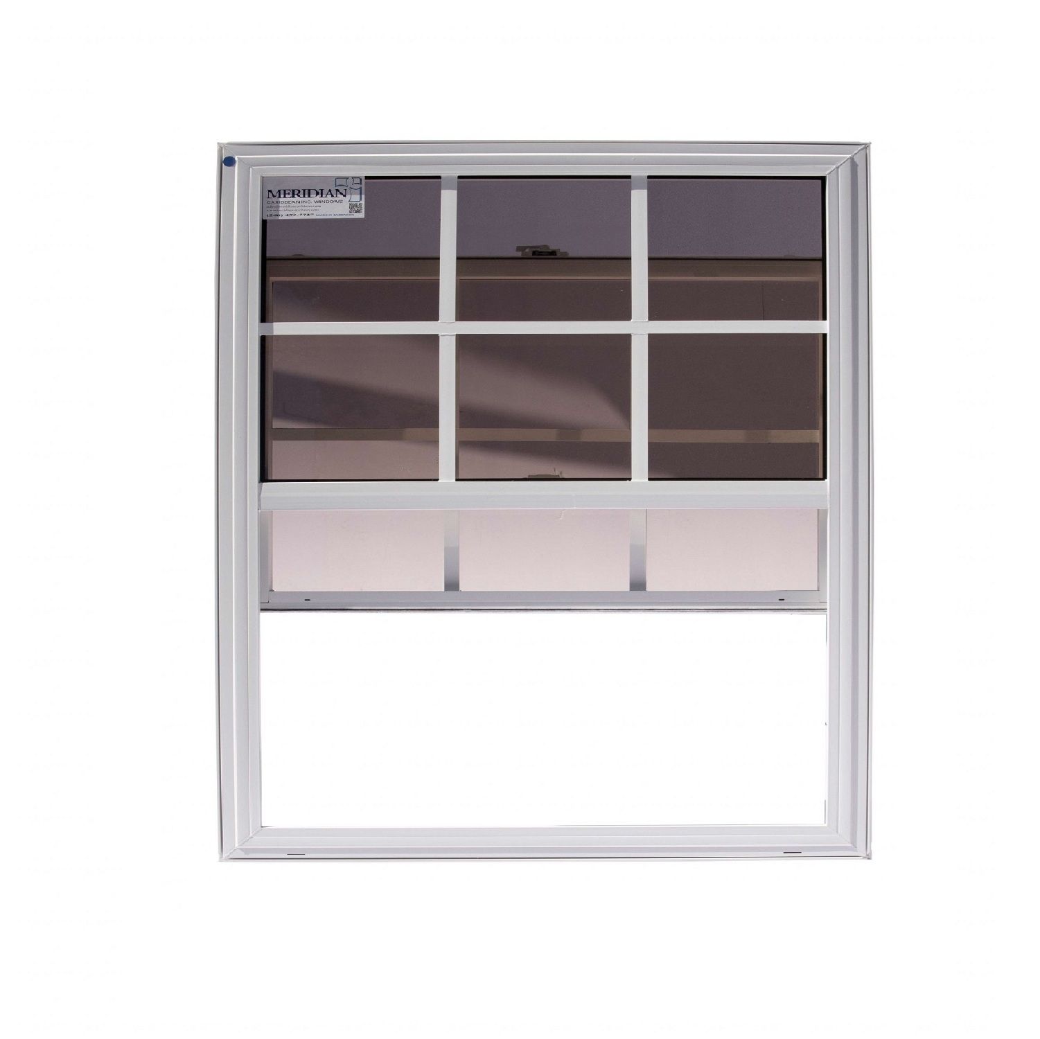 Meridian Caribbean Window Sash UPVC Single Hung 24 x 26 inch