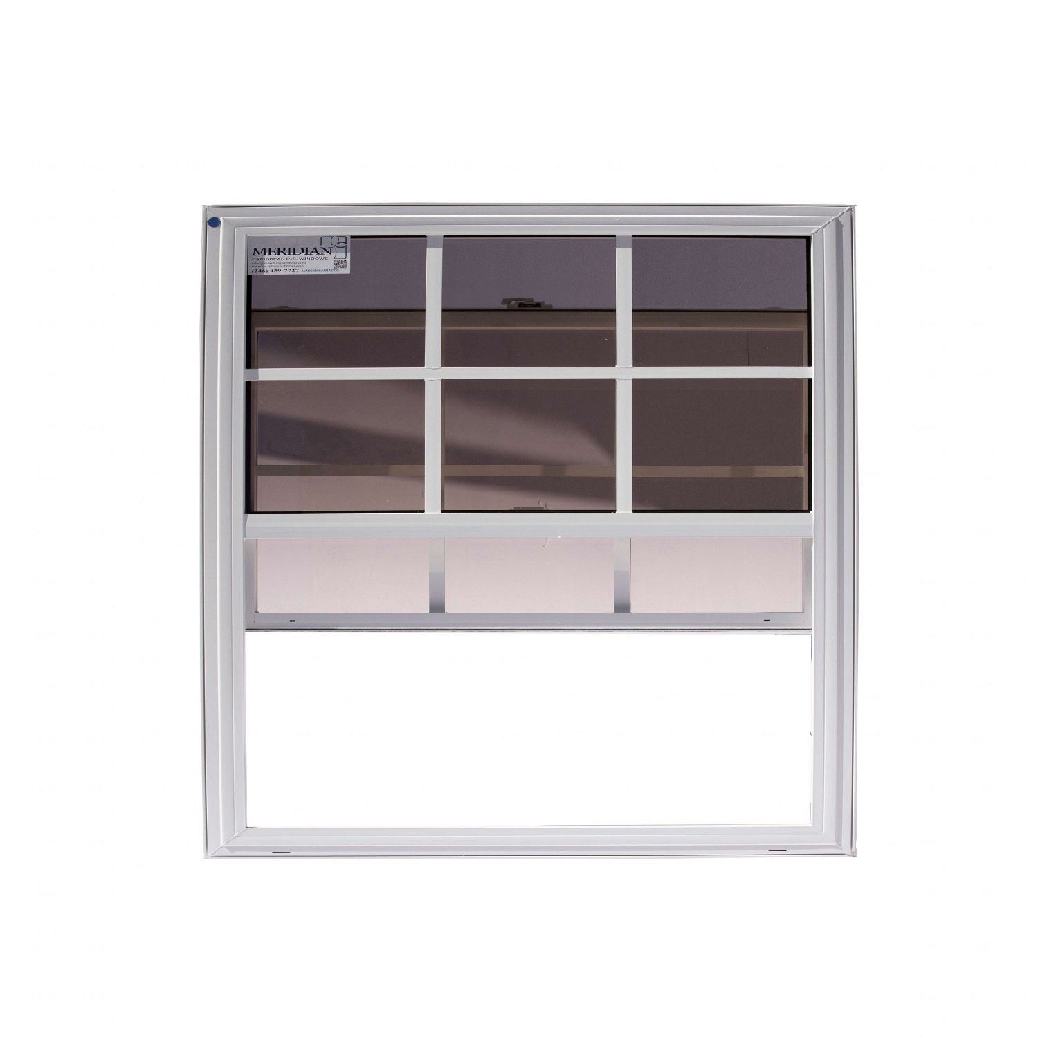 Meridian Caribbean Window Sash UPVC Single Hung 36 x 38 inch