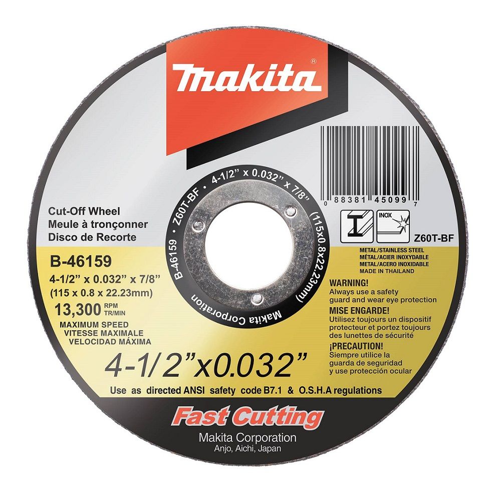 Makita Fast Cut Metal Cutting Disc 4 1/2in (B-46159)