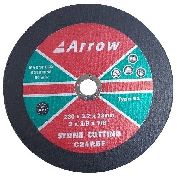 Abrasive Wheel For Cutting Stone Masonry and Concrete 9in