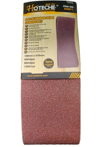 Hoteche Sanding Belt Set 4x24 5pc (560811)