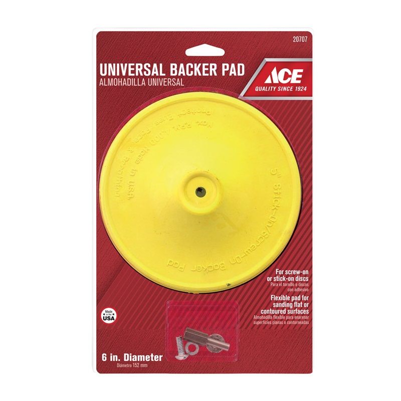Ace Plastic Sanding Disc Backing Pad 6in (20707)