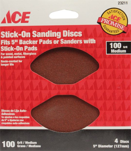 Ace Sanding Disc 5in 4pk