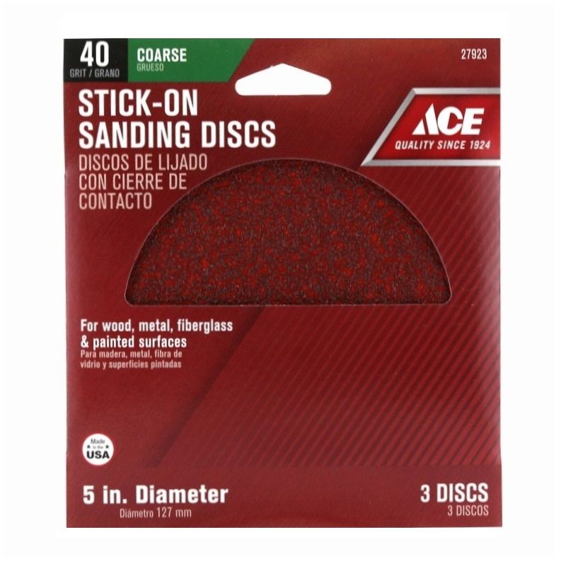 Ace Sanding Disc 5in 3pk