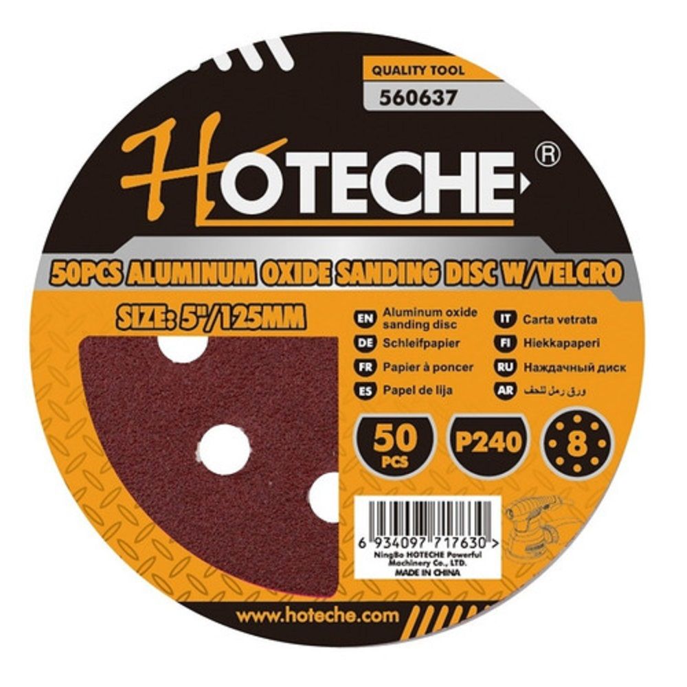 Hoteche Sanding Disc Vent 50Pk HL240 (560637)