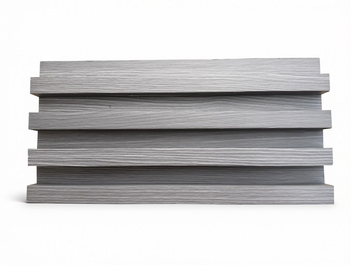 Wood Plastic Composite Wall Panel Interior Grey 6in (LK4039)