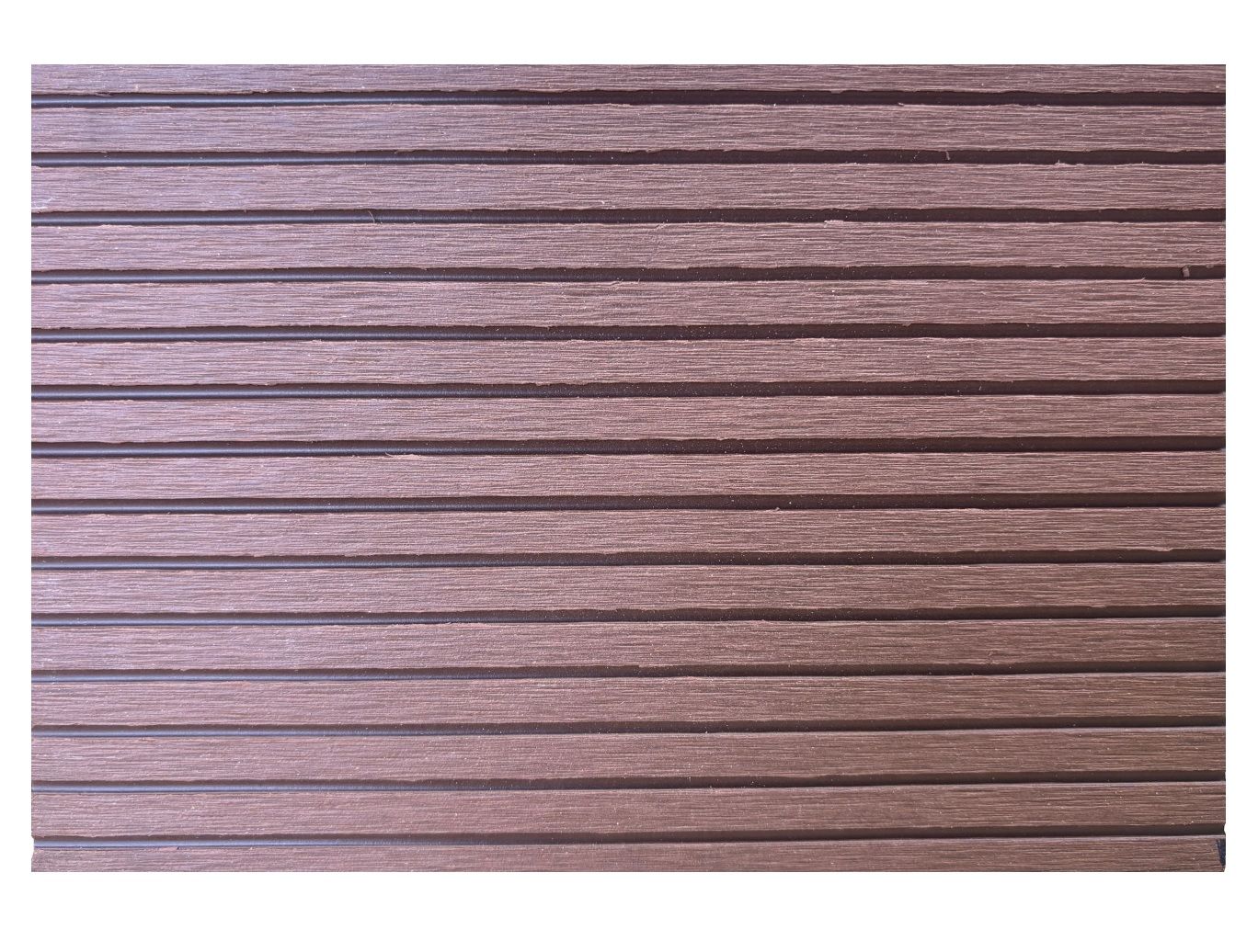 Wood Plastic Composite Decking Hollow Light Coffee