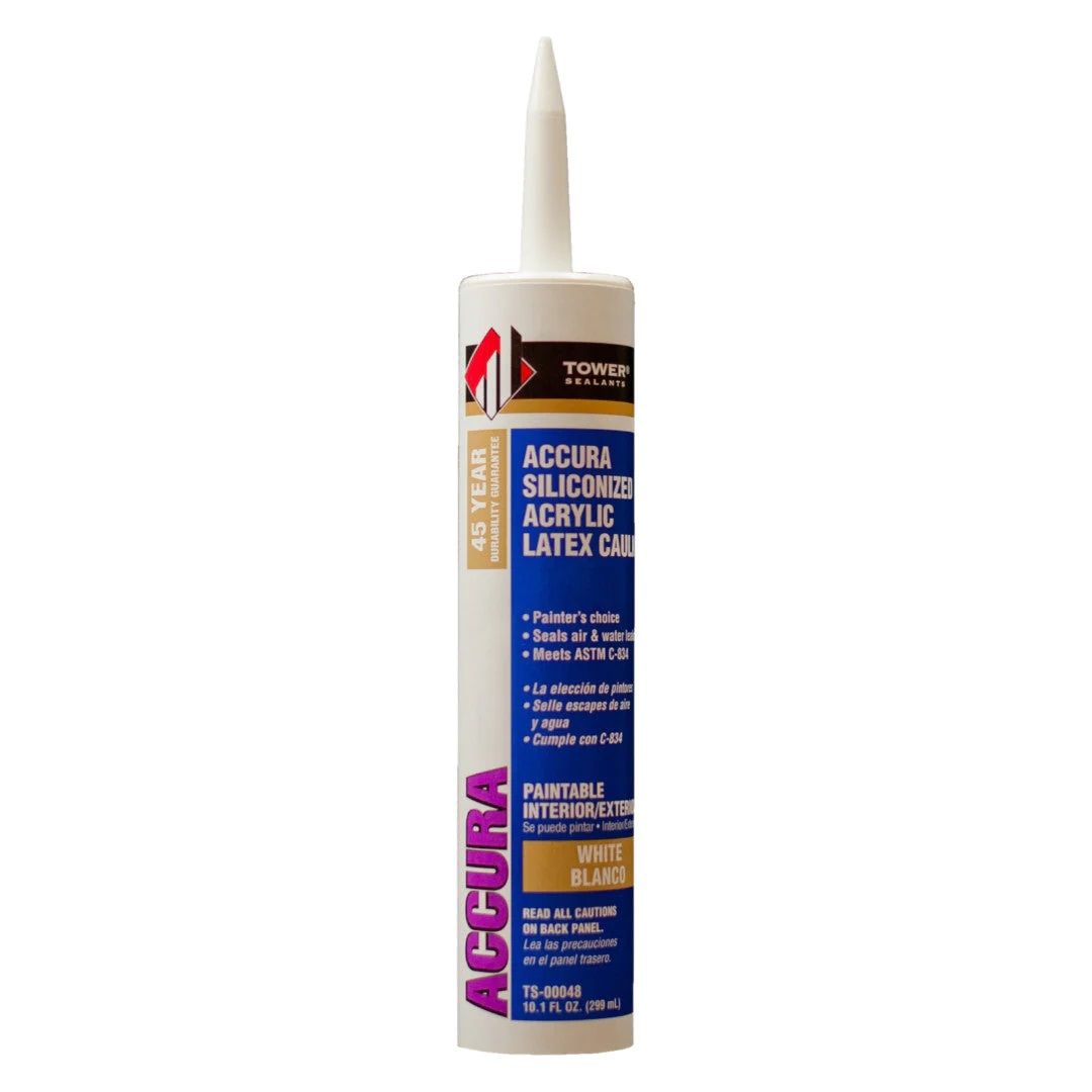 Accura Siliconised Acrylic Latex Caulk 10.1 oz
