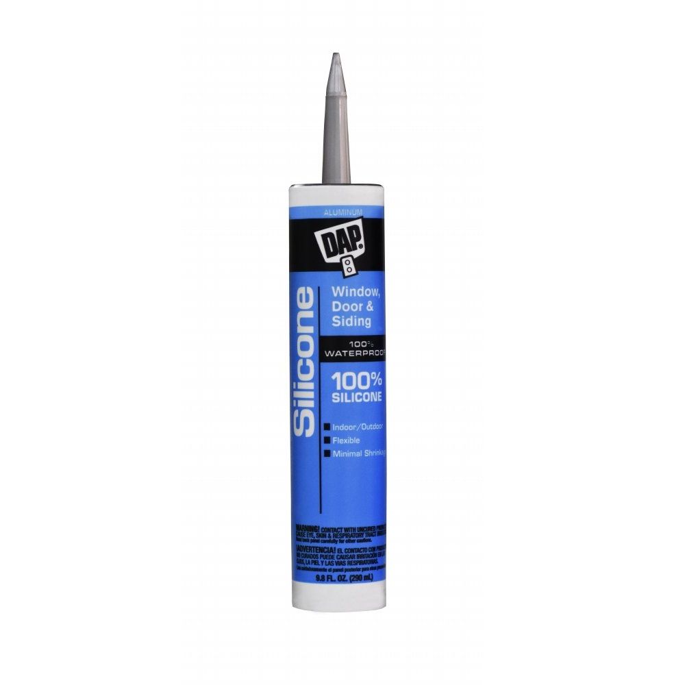 DAP Silicone Rubber Sealant Aluminum 9.8oz