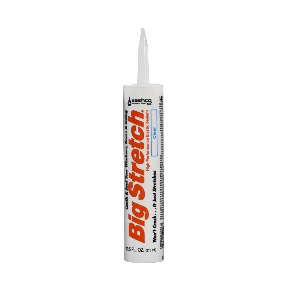 Big Stretch Sashco Clear Acrylic Caulk 10.5oz