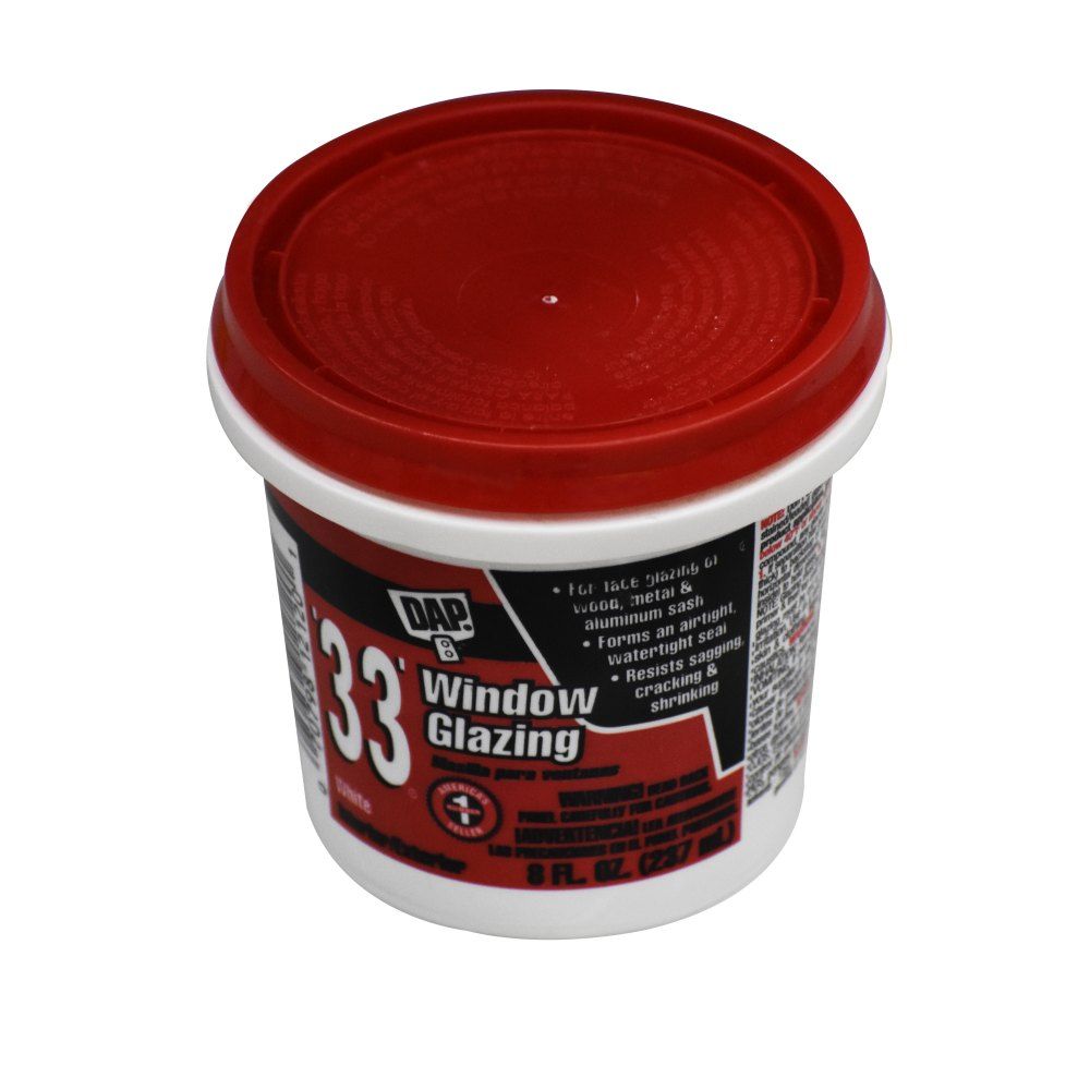 DAP Indoor and Outdoor White Glazing Compound 0.5pt