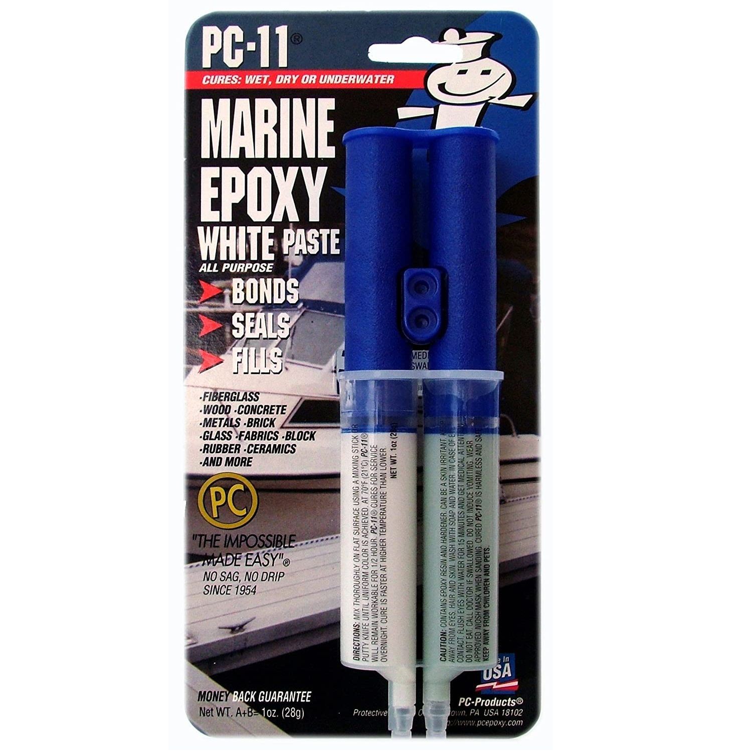 PC-11 Marine Epoxy Glue White 1oz (1260926)