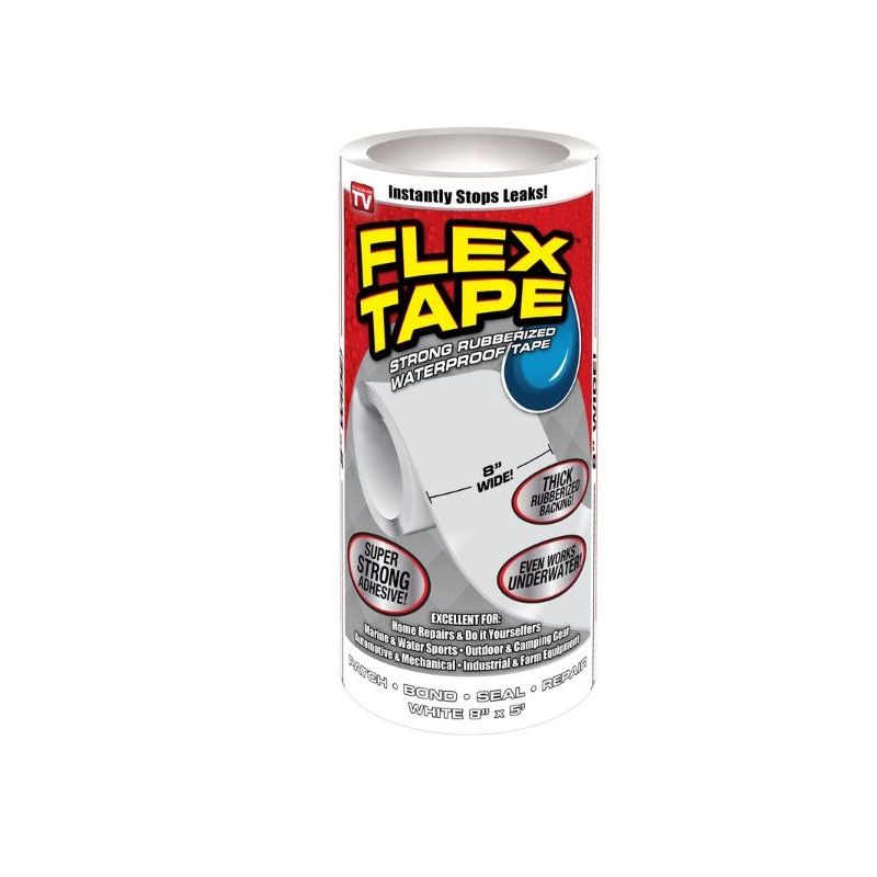 Flex Tape White 8in x 5ft