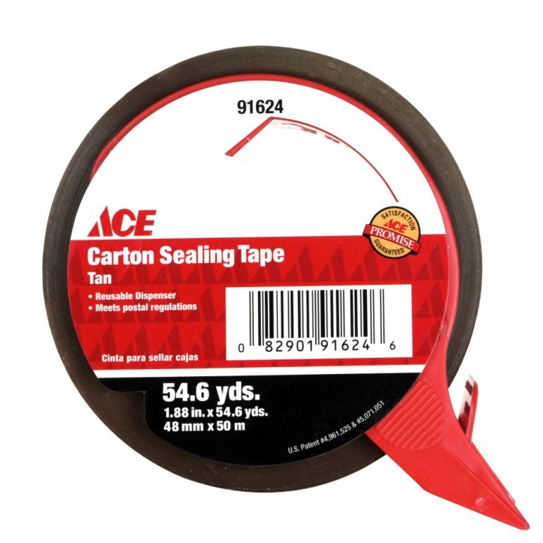 Tan Carton Sealing Tape 2in x 55yrd