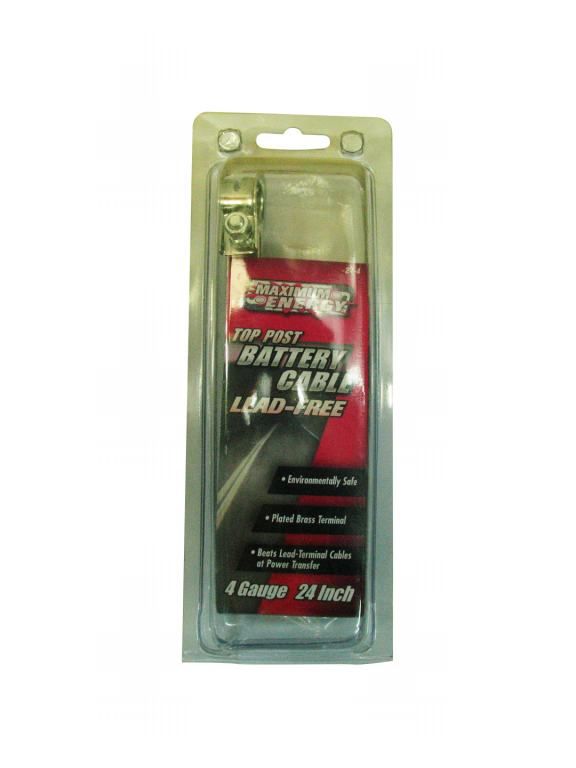 4 Gauge Top Post Battery Cable 24in