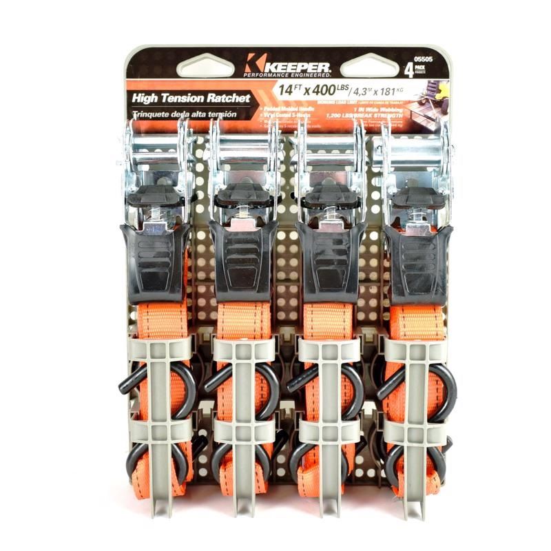 Keeper Ratchet Tie Down 14ft 4pc (8100083)