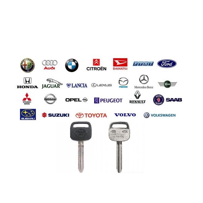 Car Keys Blank Assorted