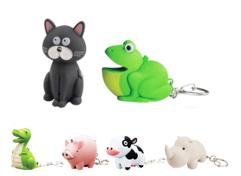Animal LED Keychain