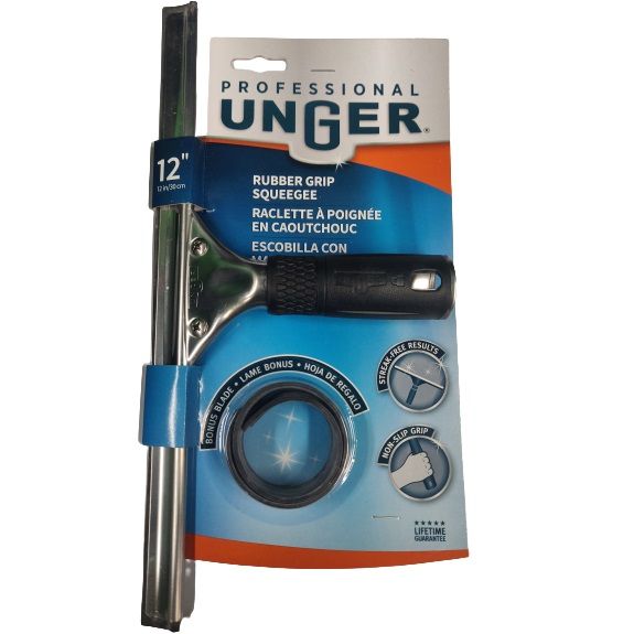 Professional Unger Stainless Steel Squeegee 12in (1693480)
