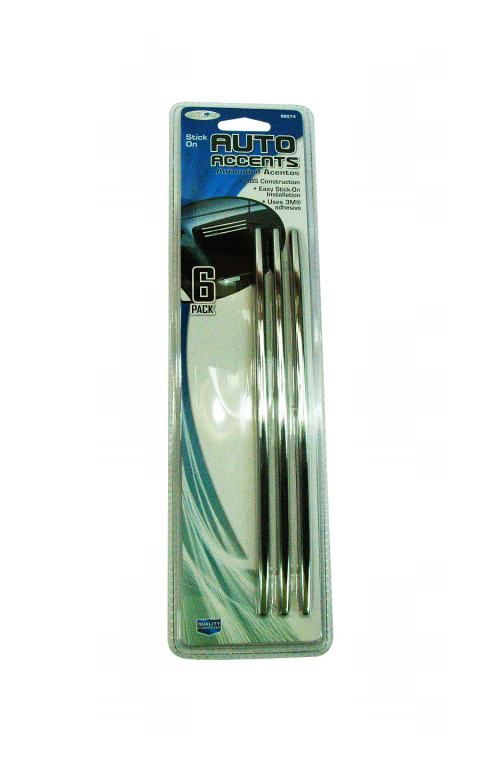 Custom Accessories Chrome Auto Accents 6Pc
