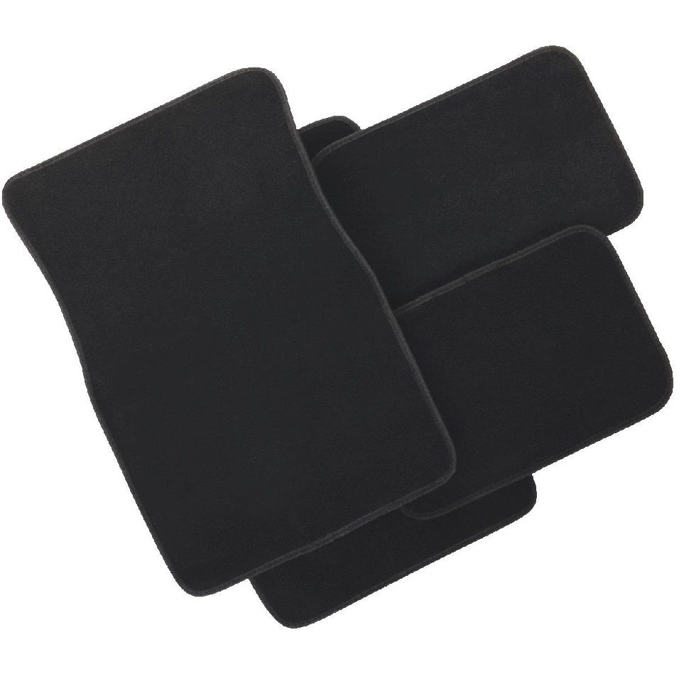 4 Piece Carpet Floor Auto Mats Black