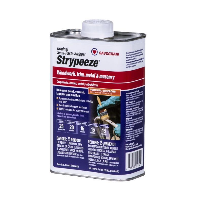 Savogran Strypeeze Paint and Varnish Remover 1 qrt