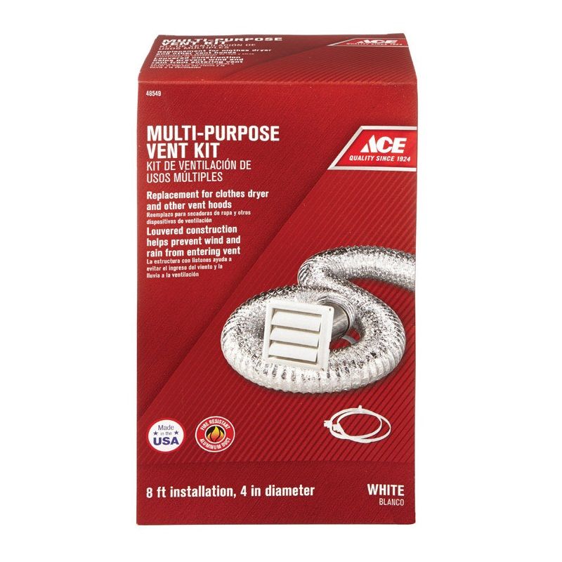 Dryer Vent Kit 4in x 8ft (48549)