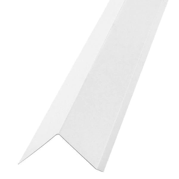 Drip Edge PVC L-Shaped White 10ft