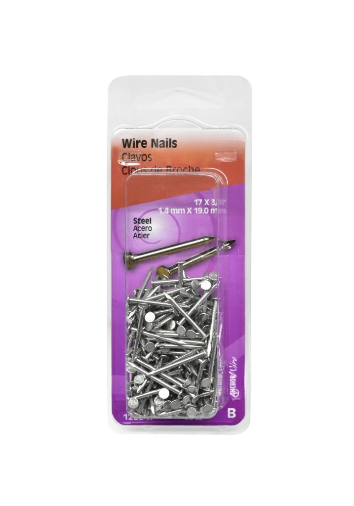 Nails Wire Steel 17 x 3/4in (5112701)