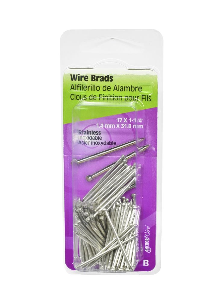 Brads Wire Steel 17 x 1-1/4in (5117189)