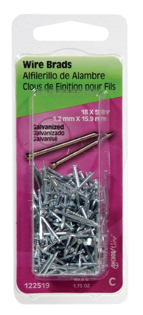 Brads Wire Galvanized 19 x 1-1/2in (53395)