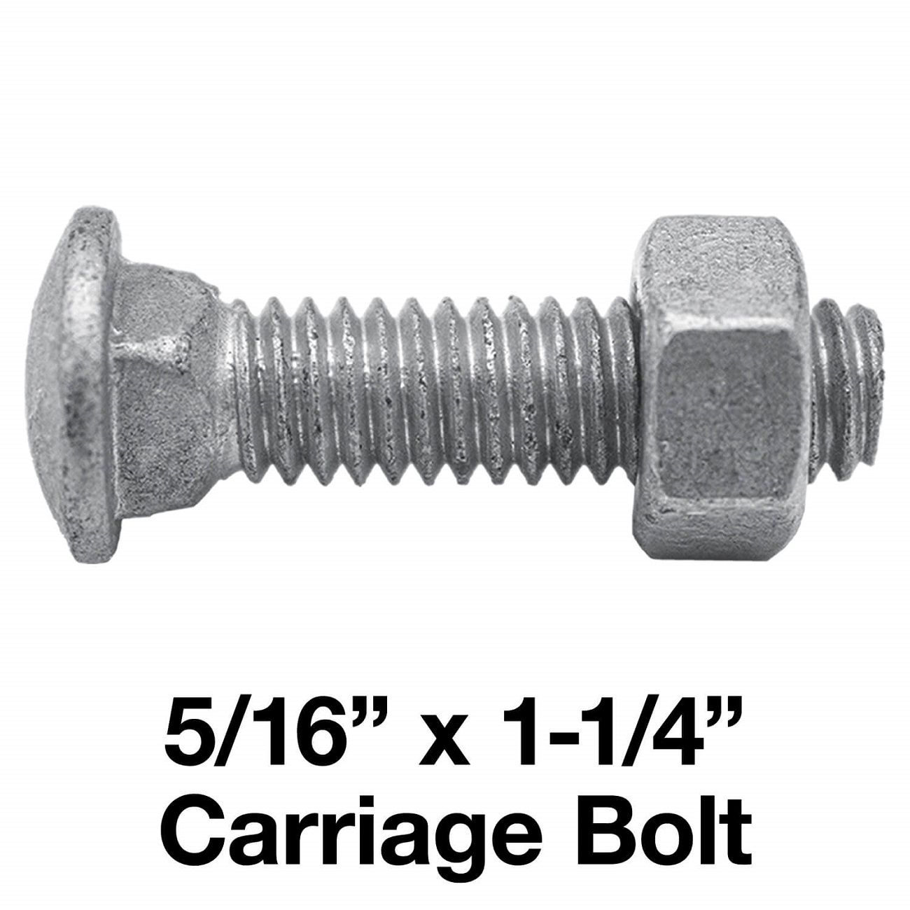 Complete Fence Bolt/Nut 5/16 X 1-1/4