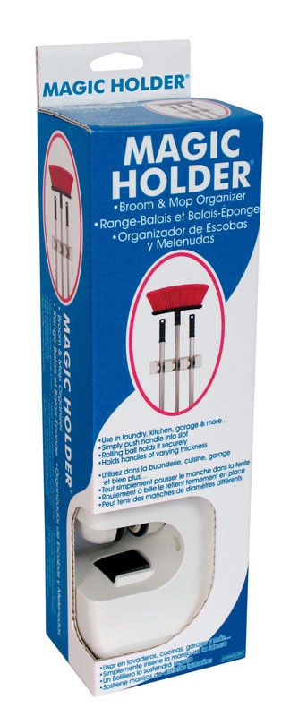 Broom & Mop Organizer Tri-Hold