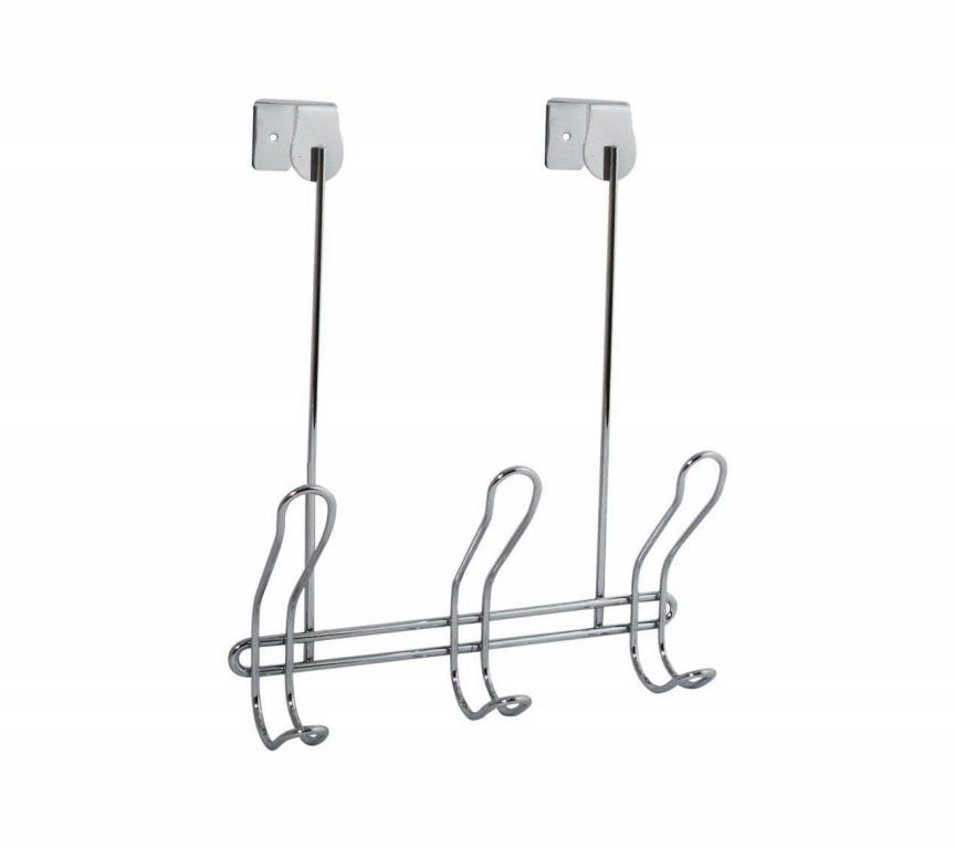 Classico Over the Door 3 Hook Rack Chrome (06918)