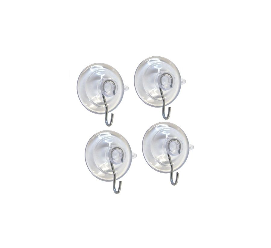 Hook Suction Cup Clear 4pk (6047426)