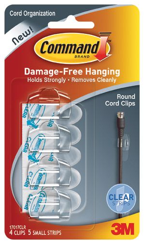 Cord Clip Clear 4pk (5095856)