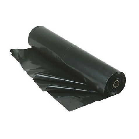 Polythene Plastic Sheeting Black 10ft x 100ft 4MIL