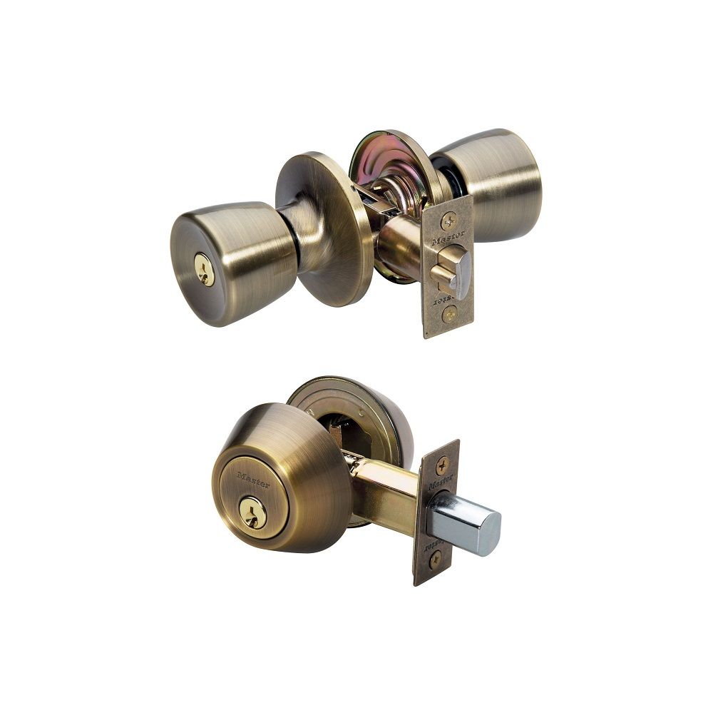 Master Lock Double Cylinder Combo Antique Brass (TUC00705KD)