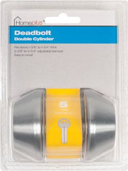 Home Plus Deadbolt Double Cylinder Stainless Steel (5202924)
