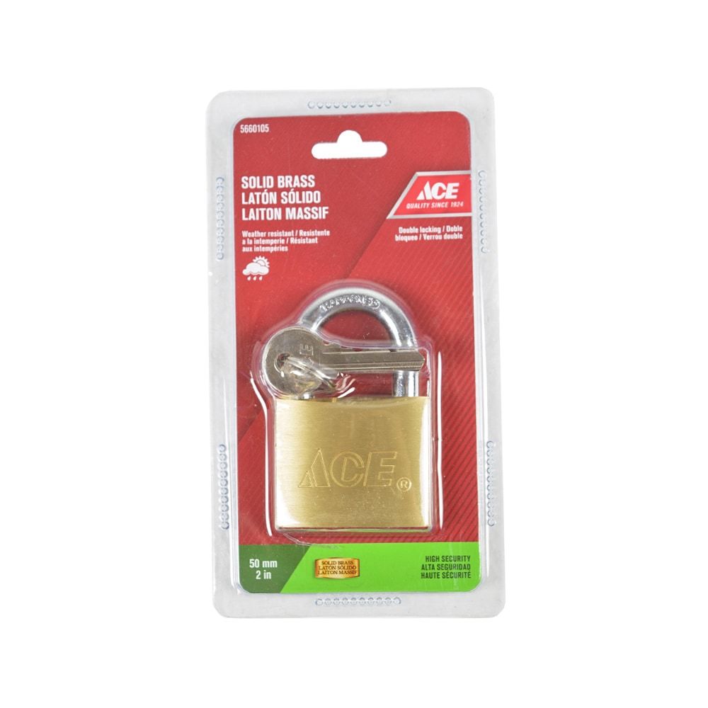 Padlock Solid Brass 50mm (5660105)