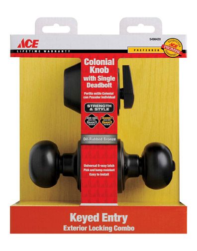 Ace Colonial Lock Deadbolt Combo Oil Rubbed Bronze (5490420)
