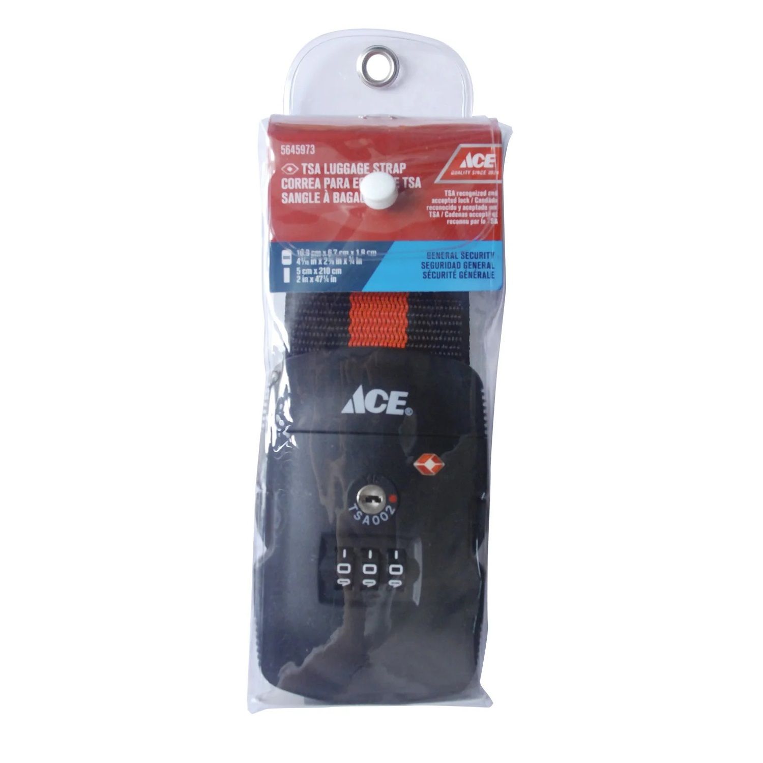 Luggage 3 Dial Combination Lock Strap Belt (5645973)