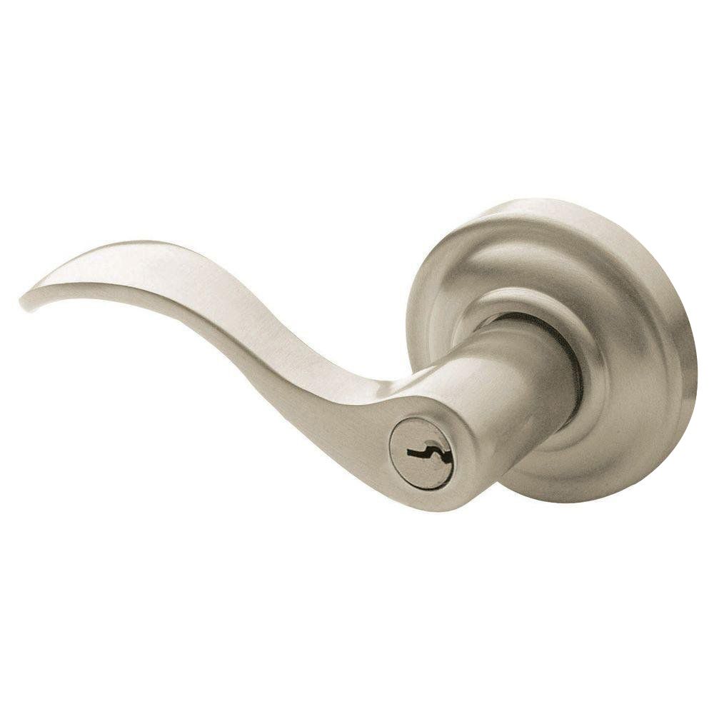 Tubular Entry Lock Satin Nickel Lever (1860ET-SN)