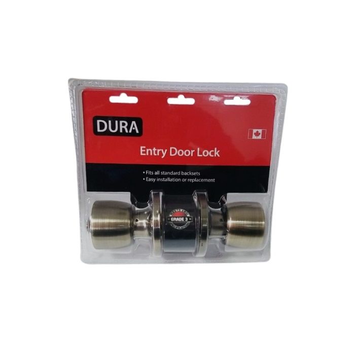 Dura Entry Lock Tulip Antique Brass (5932ETAB)