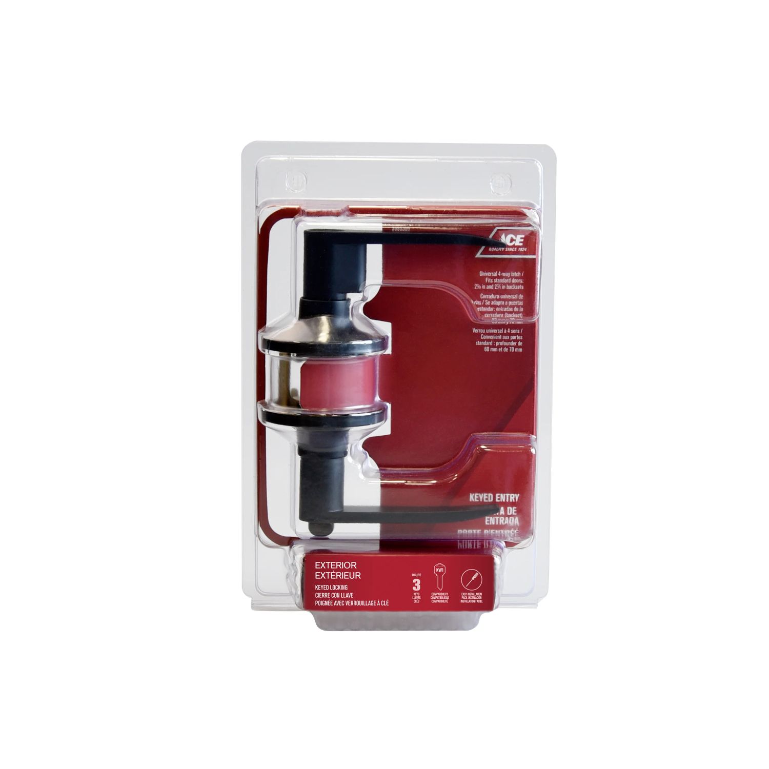 Matt Black Entry Lever Lock (5999365)