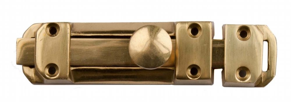 Bolt Flat Slide Brass 4in (VB49L)