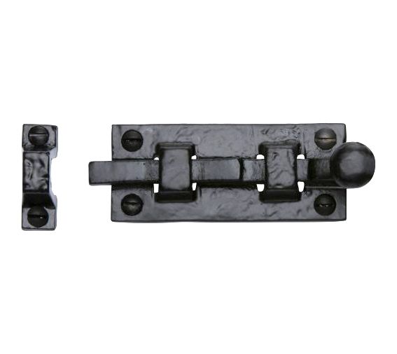 Tudor Door Bolt Black 8in (BA31L)